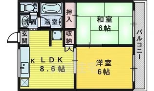 NMディズヌフ【2階】の間取り