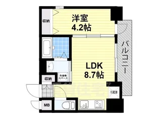 大阪府堺市堺区向陵中町4丁【マンション】の間取り