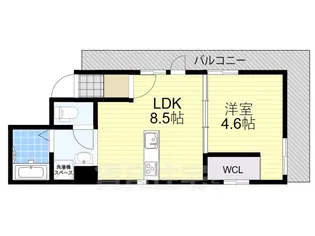 フォートレス神崎川【4階】の間取り