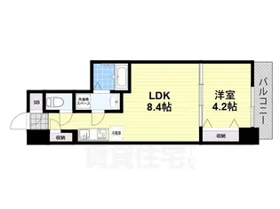 大阪府堺市堺区向陵中町4丁【マンション】の間取り