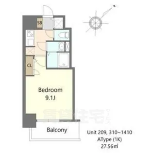大阪府堺市堺区熊野町東4丁【マンション】の間取り