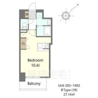 大阪府堺市堺区熊野町東4丁【マンション】の間取り