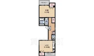 ゆいまーる新町【2階】の間取り