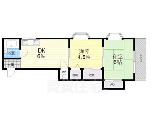 第二長楽荘【1階】の間取り