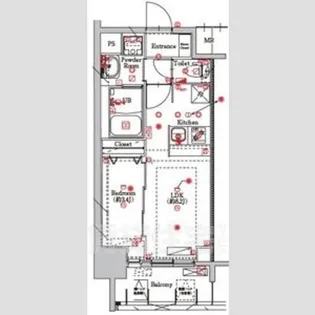 MAXIV東別院【10階】の間取り