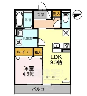 ランビエンス雅【1階】の間取り