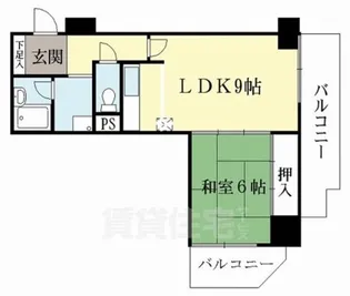 コスモST河原町【10階】の間取り