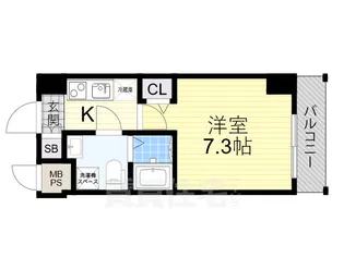 エグゼ新大阪南【5階】の間取り