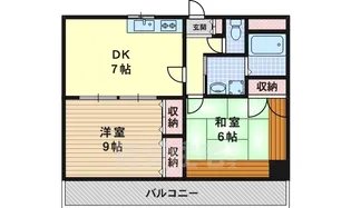 パルシティ久我【2階】の間取り