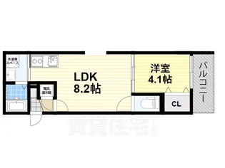 大阪府堺市堺区遠里小野町1丁【アパート】の間取り