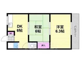 マンション源【2階】の間取り