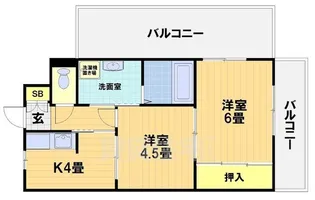 第3シャトーウメダ【3階】の間取り