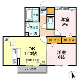 リジュール【1階】の間取り