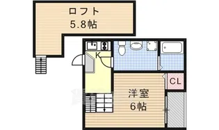 HUMMING LIFE新栄【2階】の間取り