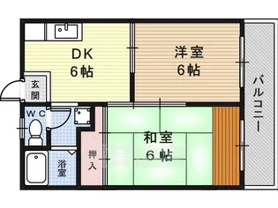 武庫川アプローズ【2階】の間取り