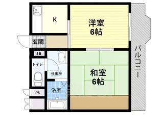 サン兵庫【5階】の間取り