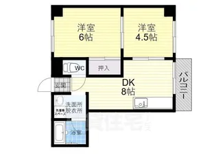 ローズハイツ【502号室】の間取り
