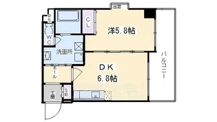 WILL21烏丸御池(ウィル)【3階】の間取り
