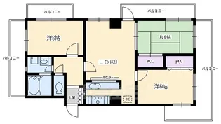 シャトー御池【3階】の間取り