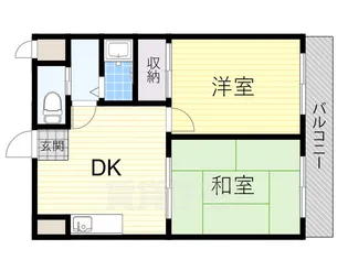 プレアール恩智【3階】の間取り