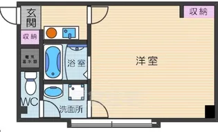 LakiaApartment夙川【2階】の間取り