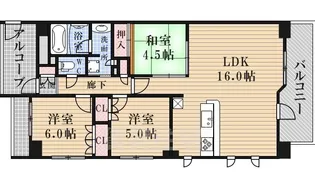 ライオンズ四条烏丸セントマークス【2階】の間取り