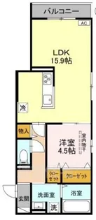 上甲子園廣和レジデンス【2階】の間取り