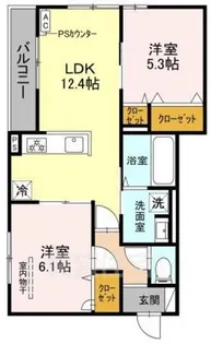 上甲子園廣和レジデンス【3階】の間取り