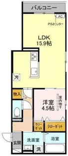 上甲子園廣和レジデンス【3階】の間取り