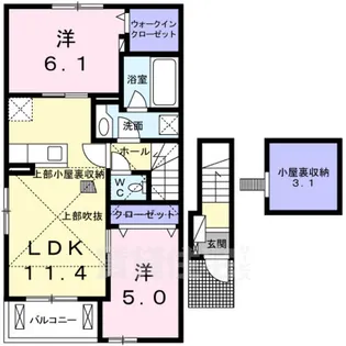 ラルーチェ【2階】の間取り