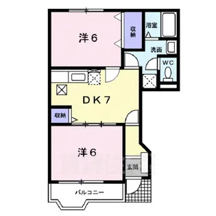 プラシード・アロッジオ【1階】の間取り