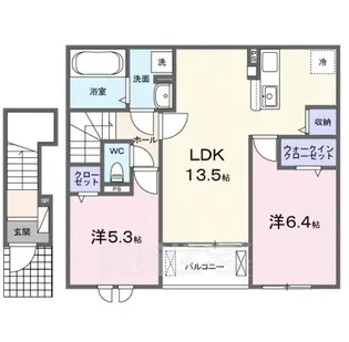 ゴールドメゾン【2階】の間取り