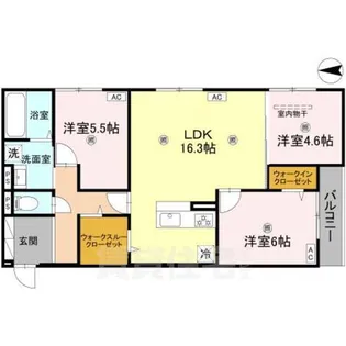 奈良県奈良市大森町【アパート】の間取り