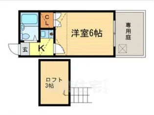 京都府京都市西京区桂乾町【アパート】の間取り