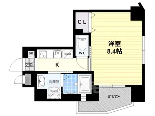 ベラジオ京都烏丸十条【7階】の間取り
