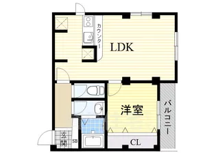 パールハイム針中野【4階】の間取り