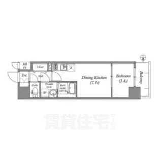ArtizA金山【7階】の間取り