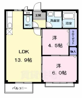 リバーサイド800【2階】の間取り