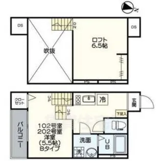 LUNA FORZA柴田【2階】の間取り