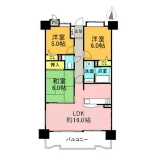 ライオンズステーションプラザ桜山【5階】の間取り