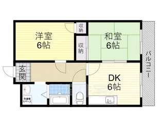 レクシア歌島【4階】の間取り