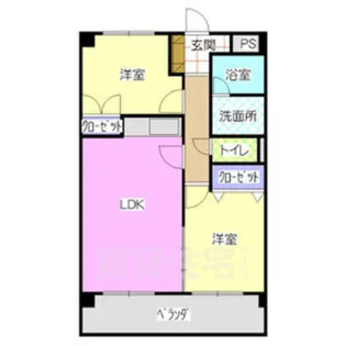 瑞光ハイツ【2階】の間取り