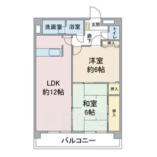 リバーサイド雅【4階】の間取り