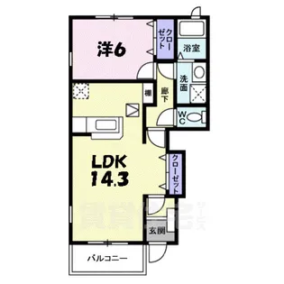 インテックス北神戸【1階】の間取り