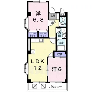 カトレア【4階】の間取り