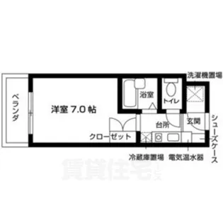 御所西セントラルハイツ【4階】の間取り