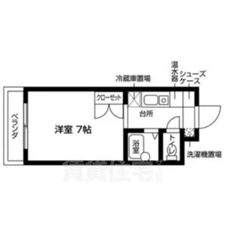 御所西セントラルハイツ【1階】の間取り