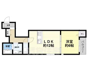 大阪府堺市堺区大浜中町2丁【アパート】の間取り