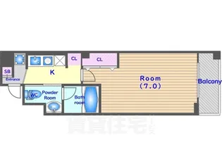 Flair京都五条烏丸【1階】の間取り