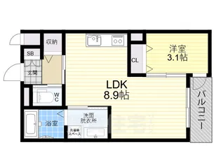 グローハイツ喜連ノース【103号室】の間取り